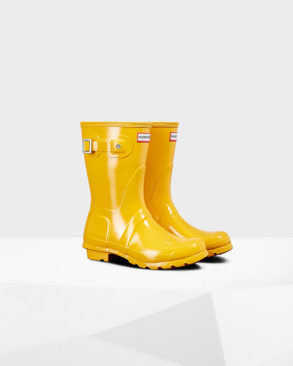 Hunter Mujer Original Gloss - Botas de Lluvia Amarillo - 487-ZWSRJI